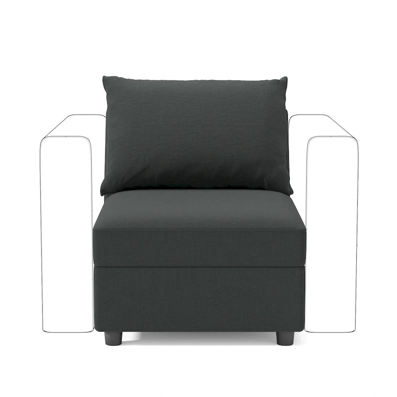 Canapé modulaire Sectionnel moderne Canapé de rangement avec épissage libre pour Ensemble de meubles de salon