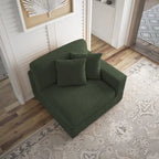 Modern Modular Sectional Sofa Corduroy Chaise Lounges