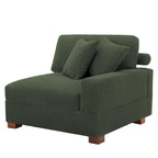 Modern Modular Sectional Sofa Corduroy Chaise Lounges