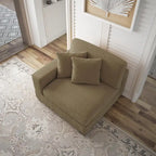 Modern Modular Sectional Sofa Corduroy Chaise Lounges