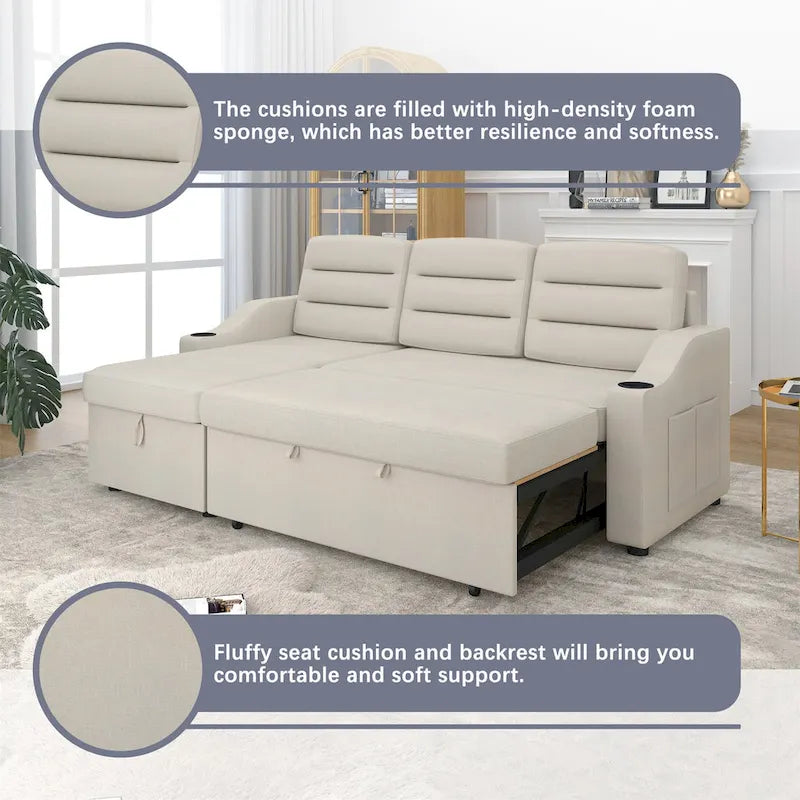 Convertible Sleeper Combo Sofa