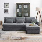 L-shaped Sofa Couch Bed Modern Reversible Sectional Sofa with Storage Chaise for Living Room