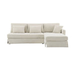 L-shaped Sofa Couch Bed Modern Reversible Sectional Sofa with Storage Chaise for Living Room