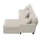 L-shaped Sofa Couch Bed Modern Reversible Sectional Sofa with Storage Chaise for Living Room