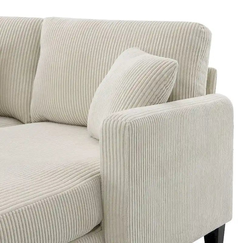 L-shaped Sofa Couch Bed Modern Reversible Sectional Sofa with Storage Chaise for Living Room