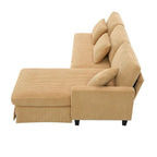 L-shaped Sofa Couch Bed Modern Reversible Sectional Sofa with Storage Chaise for Living Room