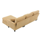 L-shaped Sofa Couch Bed Modern Reversible Sectional Sofa with Storage Chaise for Living Room