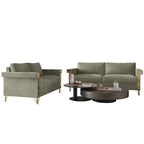 CraftPorch Glam Velvet Upholstered 2-Piece Living Room Set