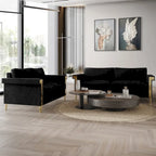 CraftPorch Glam Velvet Upholstered 2-Piece Living Room Set