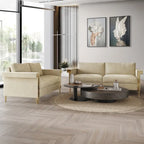 CraftPorch Glam Velvet Upholstered 2-Piece Living Room Set