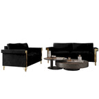 CraftPorch Glam Velvet Upholstered 2-Piece Living Room Set