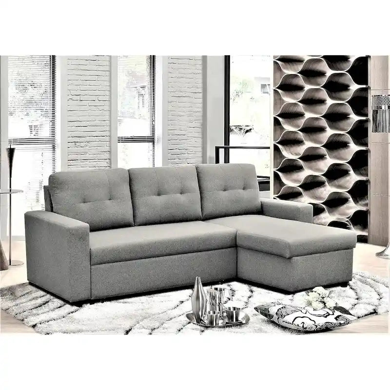 Canapé-lit sectionnel convertible en L US Pride Furniture 79,92 pouces - Meuble d'appartement élégant