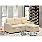 US Pride Furniture 79.92 inch Convertible L-Shaped Sectional Sleeper Sofa Bed Stylish Apartment Furniture