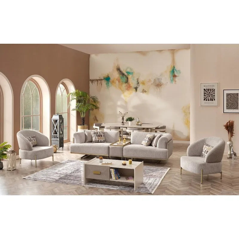 Uruguay 3-piece Living room Set 1 Module Sofa & 2 Chair