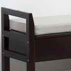 Banc à chaussures de rangement Espresso