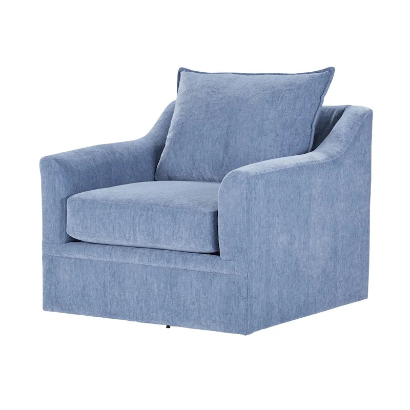 Fauteuil pivotant Anatasia Pillow Back de New Classic Furniture, fabriqué aux États-Unis