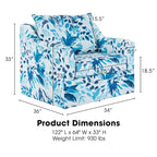 Fauteuil pivotant Anatasia Pillow Back de New Classic Furniture, fabriqué aux États-Unis