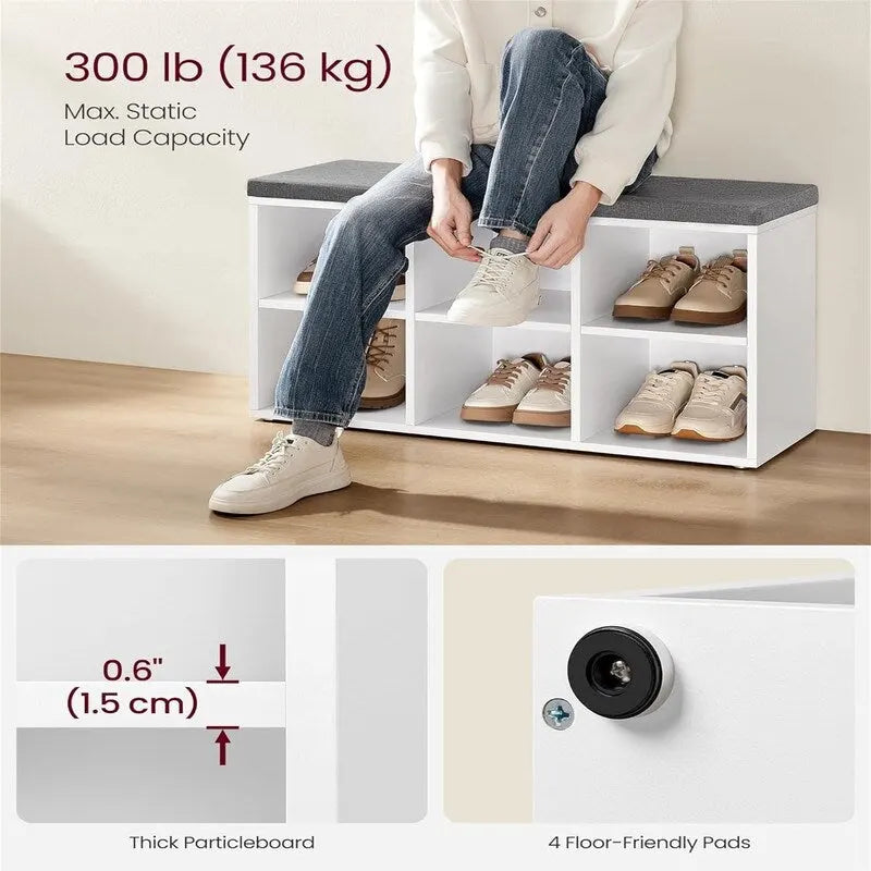 Shoe Storage Organizer - 11.8D x 34.2W x 18.9H