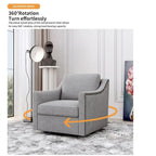 Swivel Accent Chairs for Living Room, 360 Degree Barrel Chairs Arm Chairs for Bedroom Living Room Chair Bedroom Chair