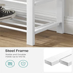 3-Tier Shoe Rack for Entryway - 12.2D x 31.9W x 19.3H