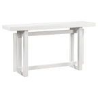 Console en bois avec plateau en béton d'inspiration industrielle, table d'entrée extra longue pour entrée, couloir, salon