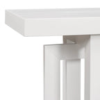 Console en bois avec plateau en béton d'inspiration industrielle, table d'entrée extra longue pour entrée, couloir, salon