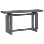 Console en bois avec plateau en béton d'inspiration industrielle, table d'entrée extra longue pour entrée, couloir, salon