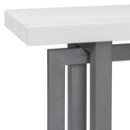 Console en bois avec plateau en béton d'inspiration industrielle, table d'entrée extra longue pour entrée, couloir, salon
