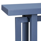 Console en bois avec plateau en béton d'inspiration industrielle, table d'entrée extra longue pour entrée, couloir, salon