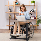 Table d'appoint de canapé réglable pour ordinateur portable en forme de C, table de chevet