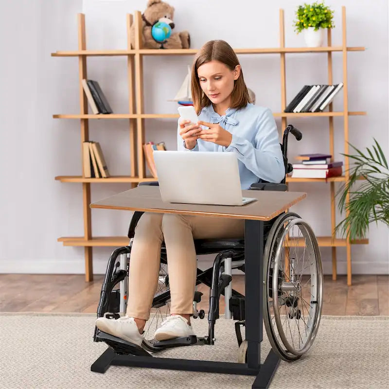 Table d'appoint de canapé réglable pour ordinateur portable en forme de C, table de chevet