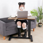 Table d'appoint de canapé réglable pour ordinateur portable en forme de C, table de chevet