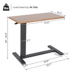 Table d'appoint de canapé réglable pour ordinateur portable en forme de C, table de chevet
