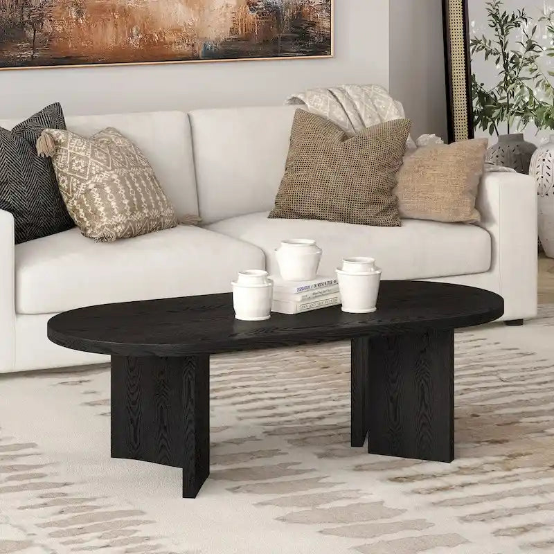 Table basse ovale large Alma 48 - 47,63 de large