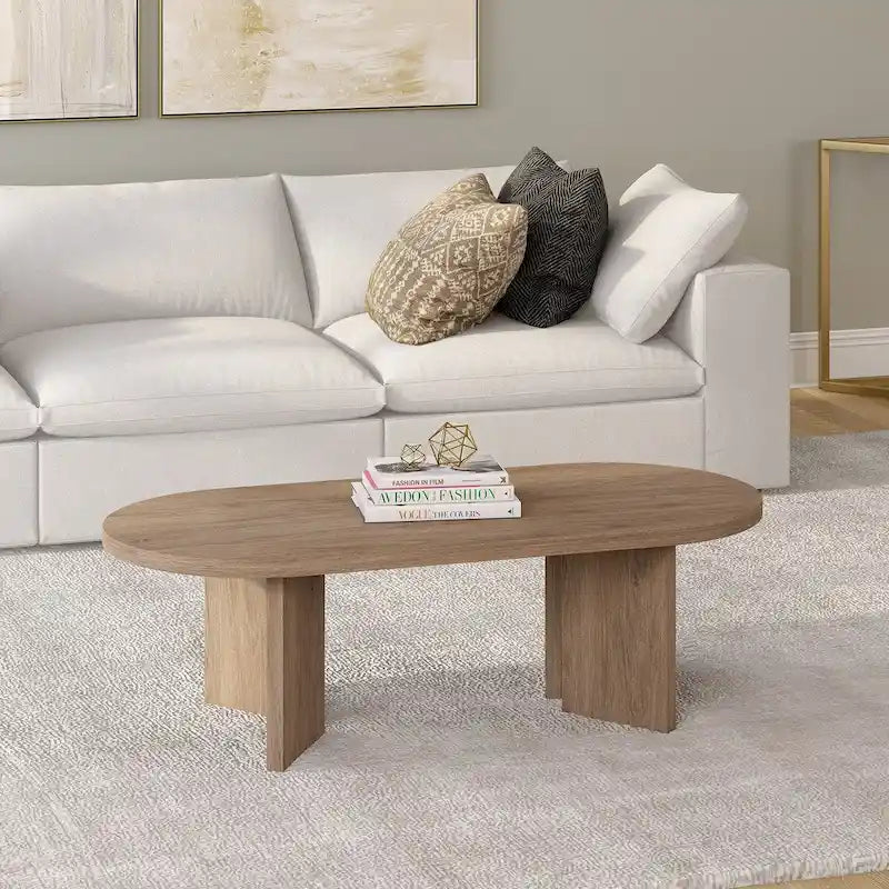 Table basse ovale large Alma 48 - 47,63 de large