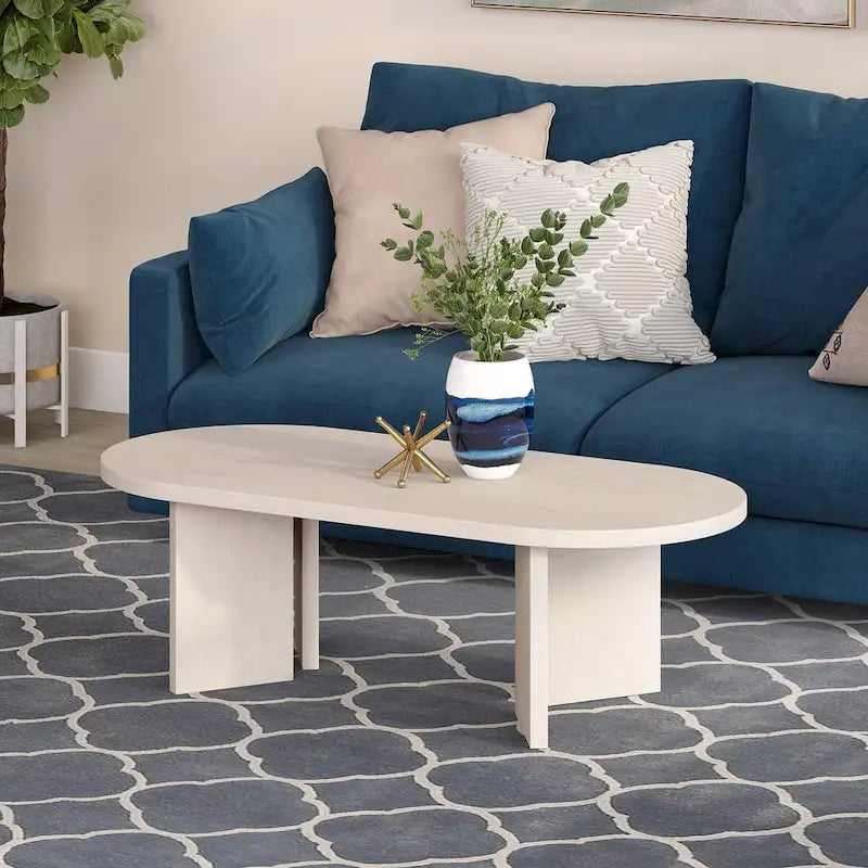 Table basse ovale large Alma 48 - 47,63 de large