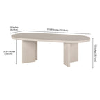 Table basse ovale large Alma 48 - 47,63 de large