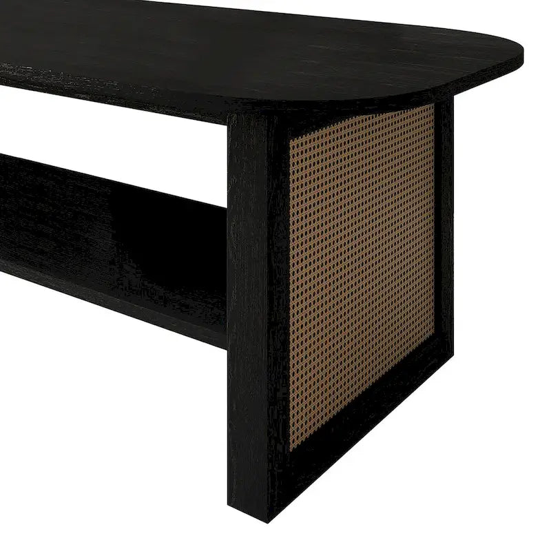 Table basse noire CraftPorch style moderne milieu de siècle