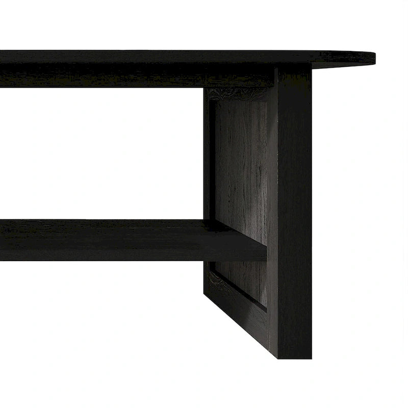 Table basse noire CraftPorch style moderne milieu de siècle