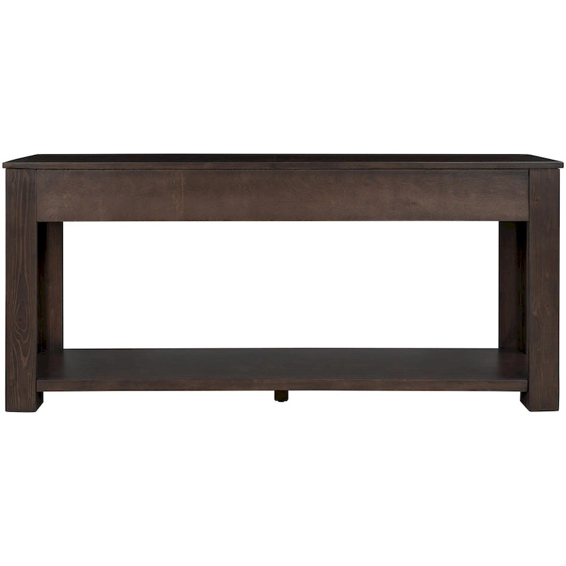 Table de canapé avec tiroirs de rangement