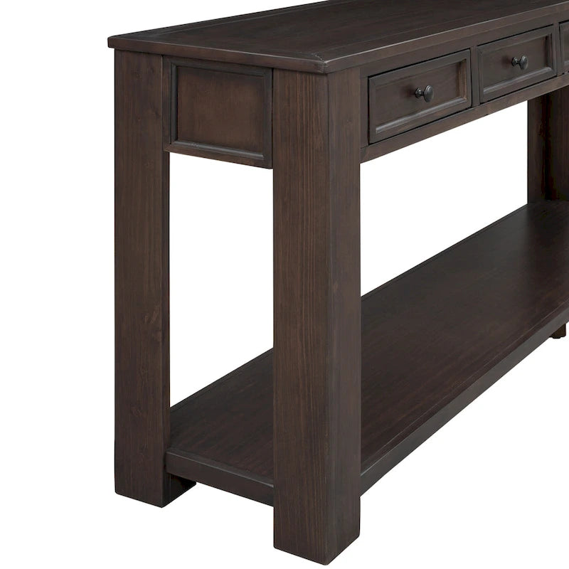 Table de canapé avec tiroirs de rangement