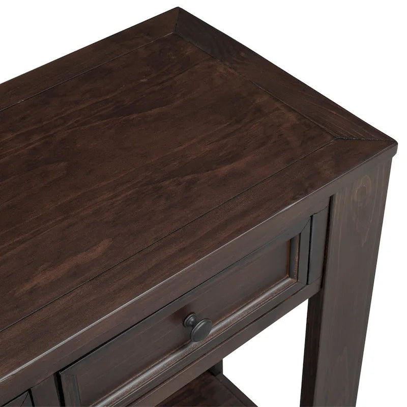 Table de canapé avec tiroirs de rangement