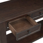 Table de canapé avec tiroirs de rangement