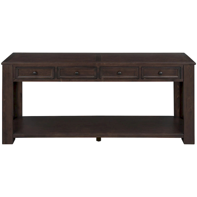 Table de canapé avec tiroirs de rangement
