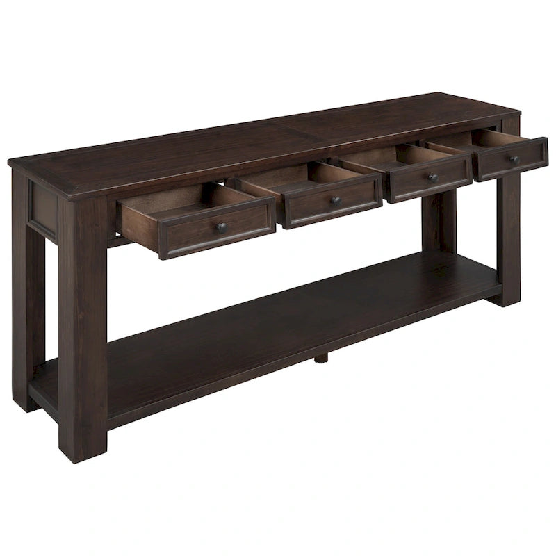 Table de canapé avec tiroirs de rangement