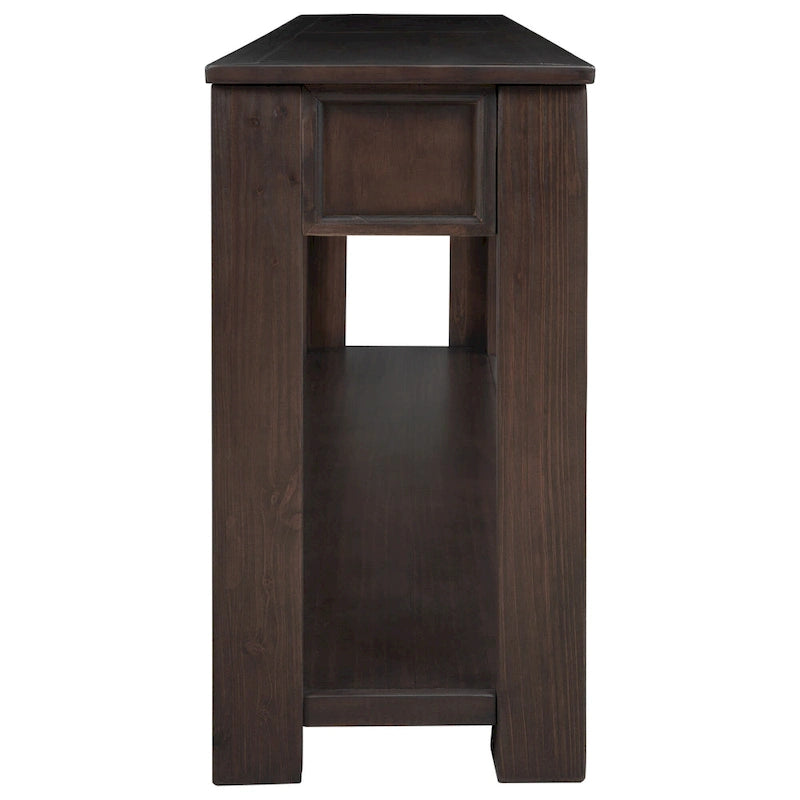Table de canapé avec tiroirs de rangement