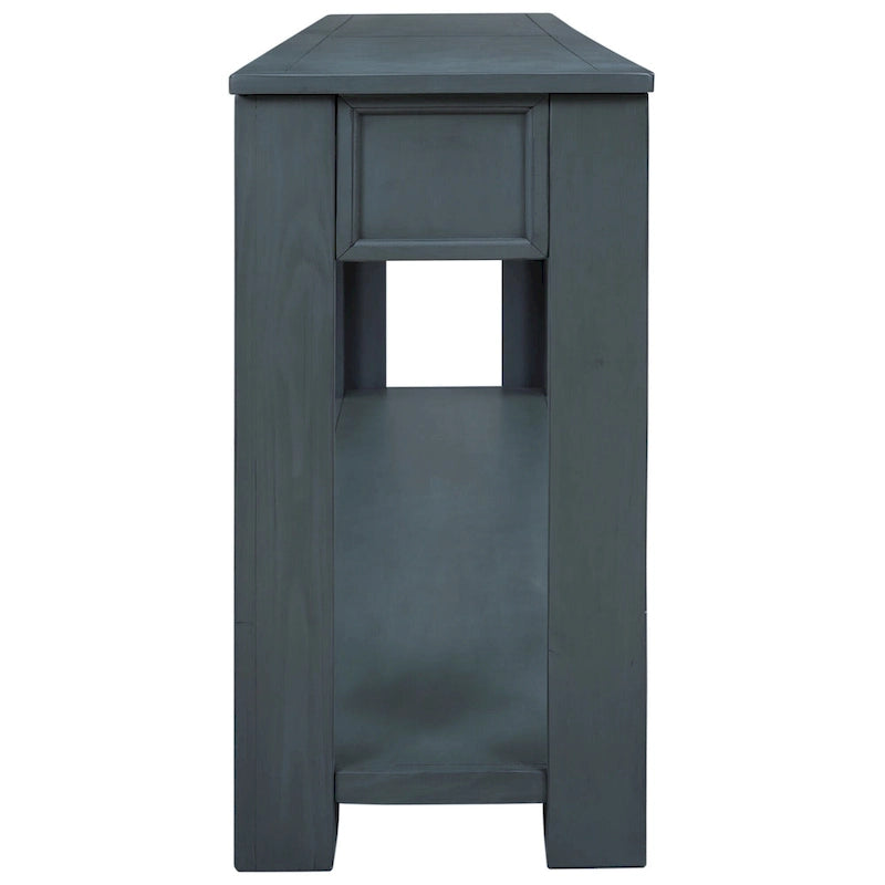 Table de canapé avec tiroirs de rangement