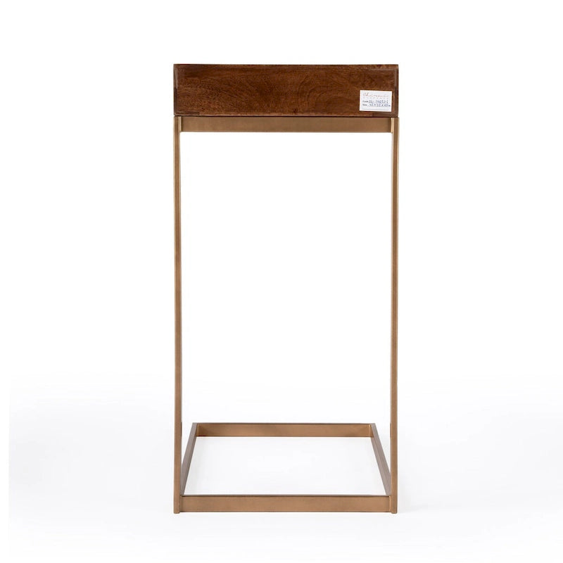Alec 1 Drawer C Shaped End Table