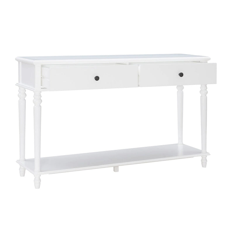 Console Jowin en bois blanc