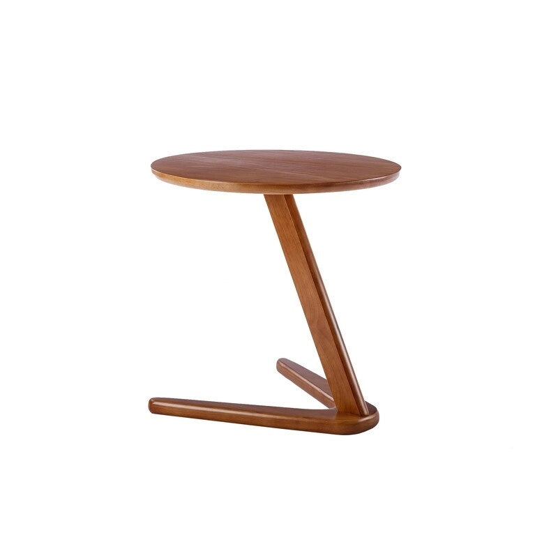 SEYNAR Table d'appoint ronde polyvalente en bois massif ou petite pièce d'appoint